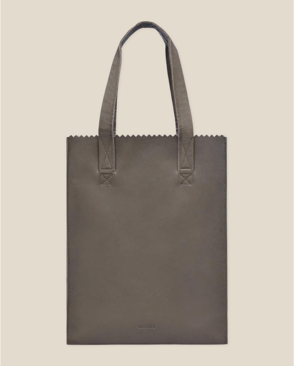 LEUKE PRIJS MY PAPER BAG Shopper Hunter Taupe